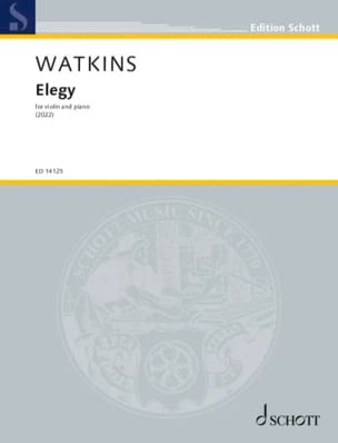Elegy Huw Watkins Partition Violon
