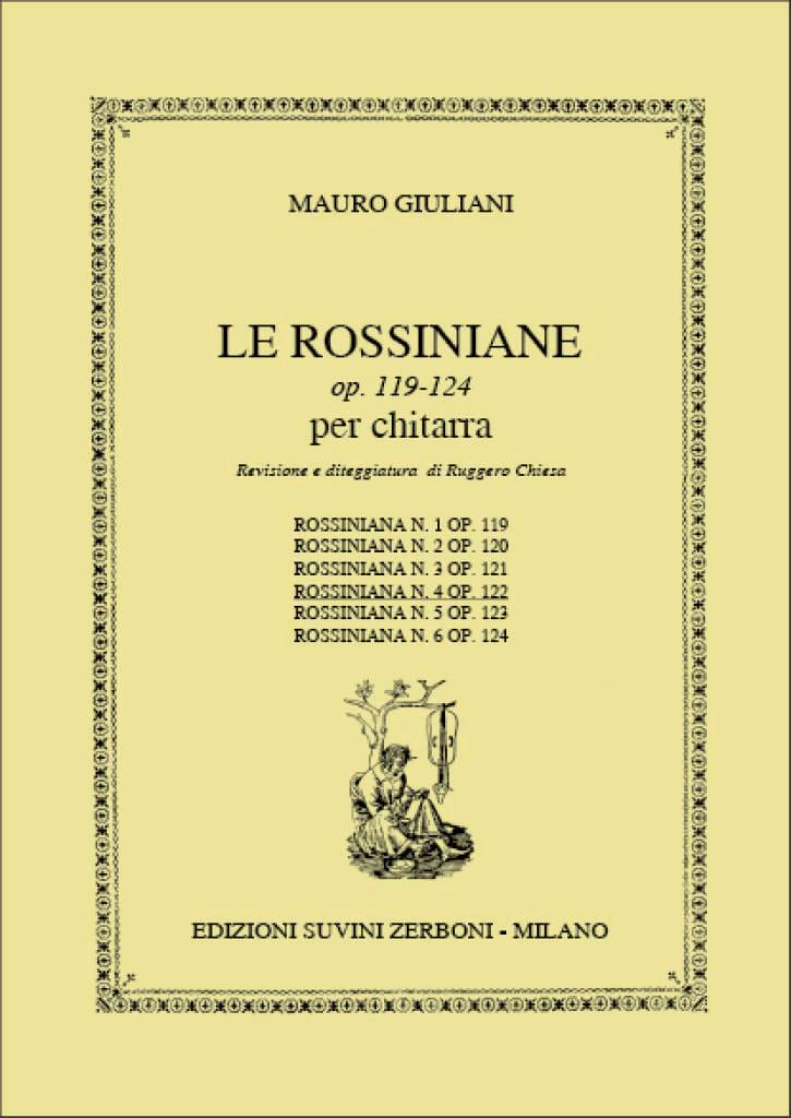 Rossiniana n° 4 op. 122 Mauro Giuliani Partition Guitare