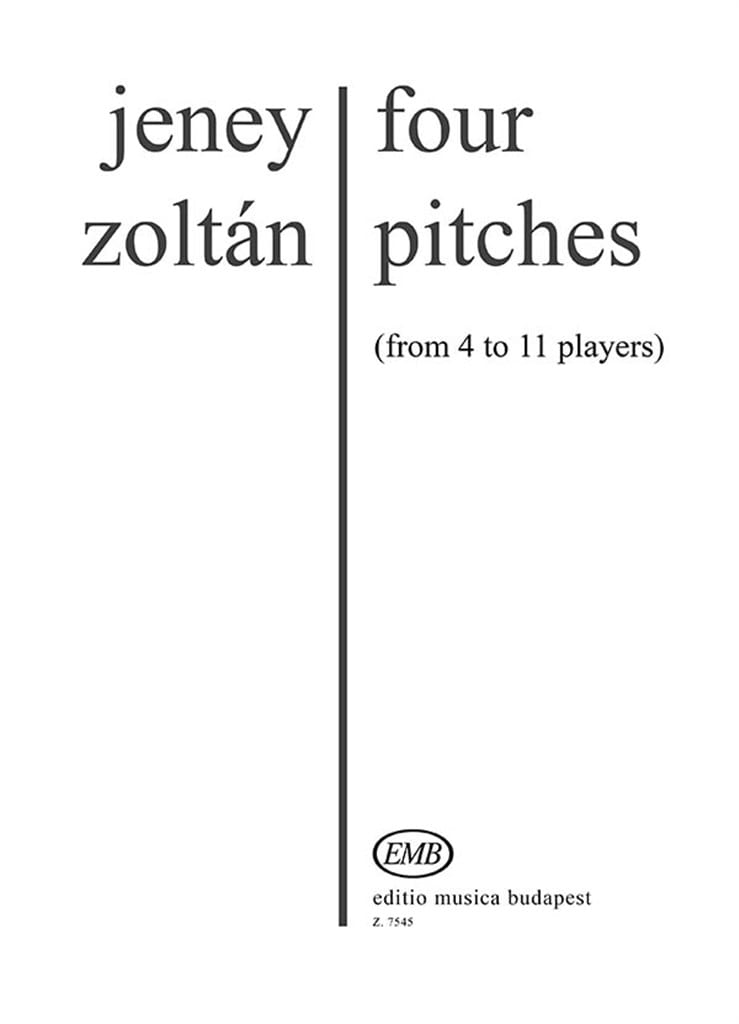 Four Pitches Jeney Zoltan Partition