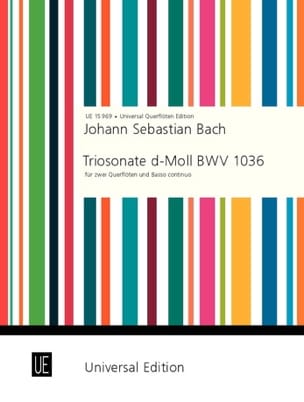 Triosonate d-moll Ré Min. - 2 Flöten - BC BACH Partition Trios