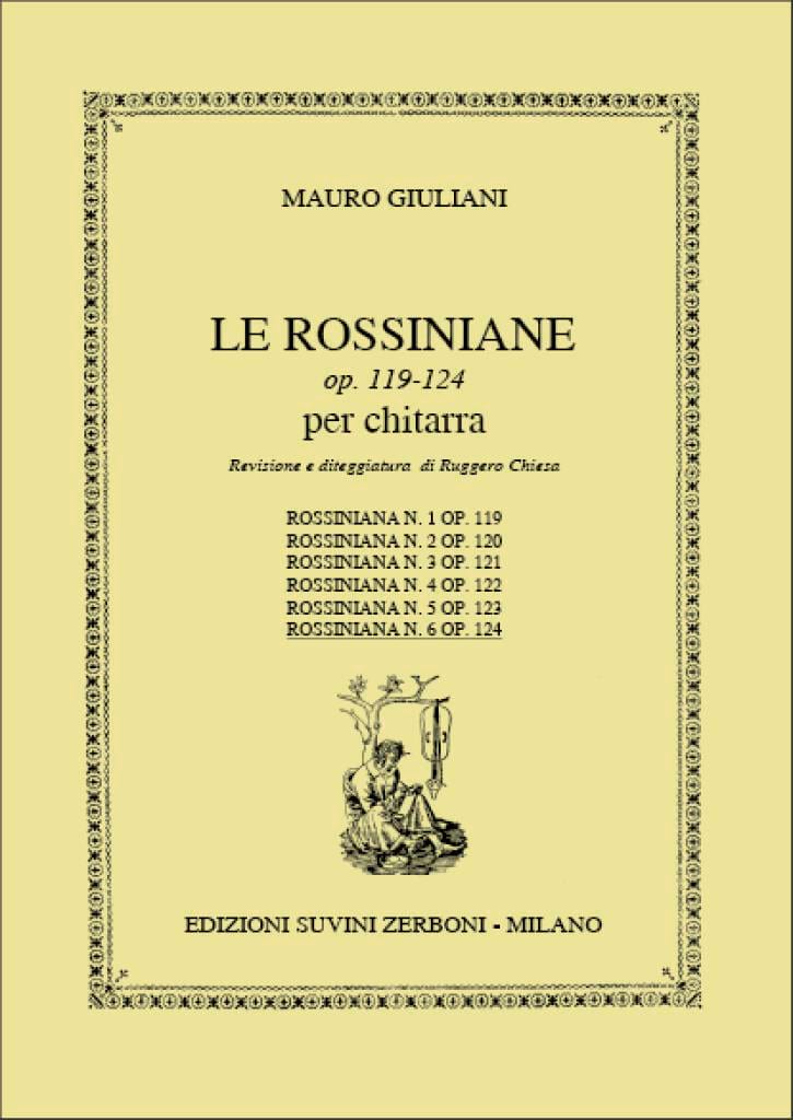 Rossiniana n° 6 op. 124 Mauro Giuliani Partition Guitare