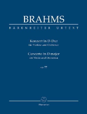 Concerto en Ré Majeur Op. 77 - BRAHMS - Partition - Petit format