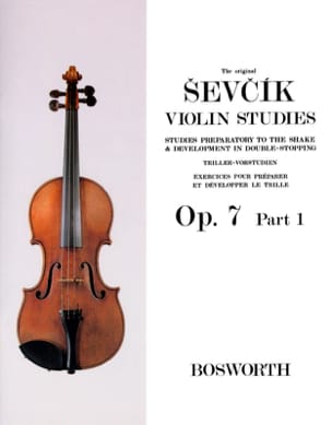 Etudes Opus 7 / Partie 1 - Violon SEVCIK Partition Violon
