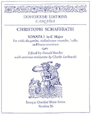 Sonate N°1 en Do Maj. Christoph Schaffrath Partition