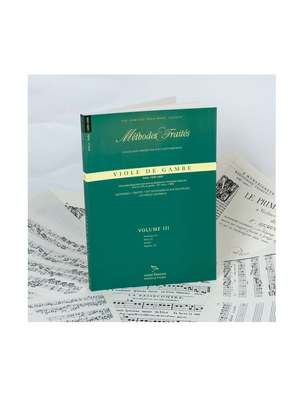 Viole De Gambe - Vol 3 Italie 1600-1800 et Traités Methodes Partition