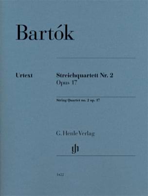 Quatuor à Cordes N° 2 BARTOK Partition Quatuors