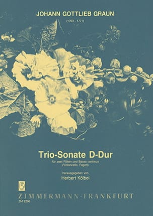 Triosonate D-Dur - 2 Flöten Bc Johann Gottlieb Graun Partition Trios