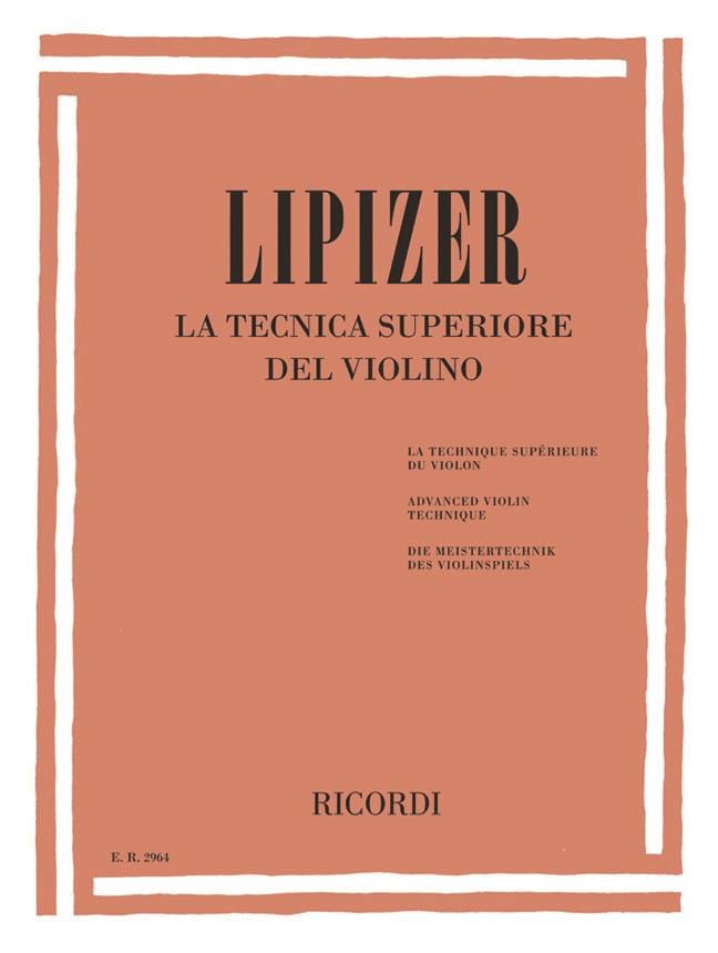 La Tecnica Superiore del Violino - Rodolfo Lipizer - Partition