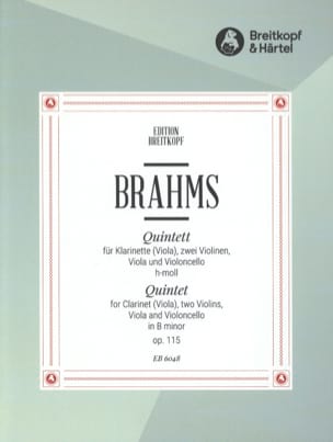 Quintett h-moll op. 115 - Klarinette Viola 2 Violinen Viola Cello - Stimmen