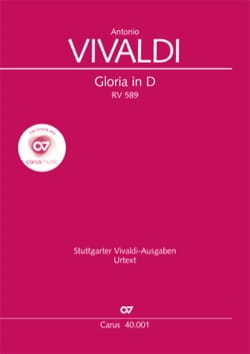 Gloria D-Dur RV 589 VIVALDI Partition MATÉRIELS D'ORCHESTRE