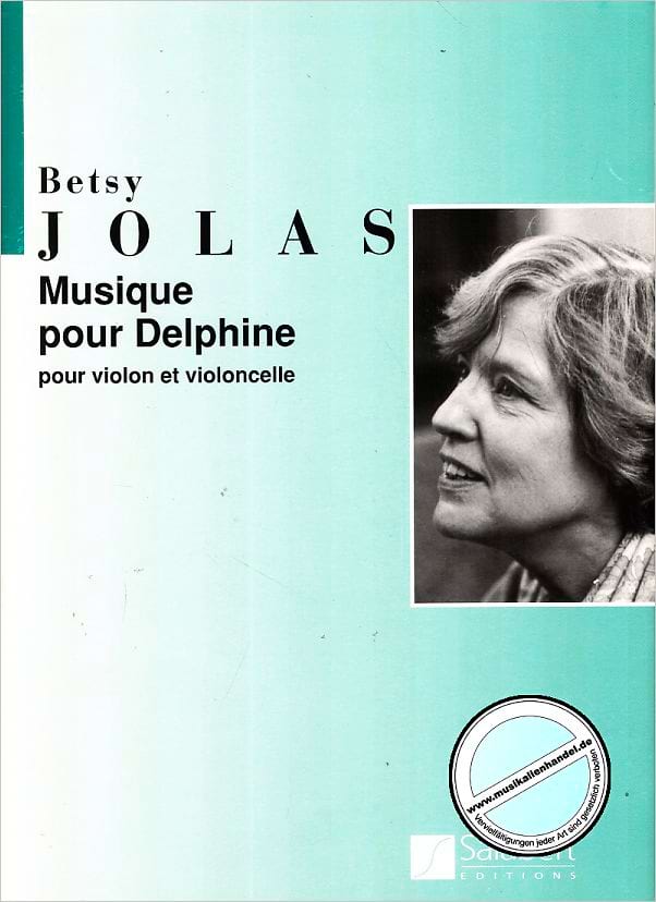 Musique pour Delphine Betsy Jolas Partition Duos