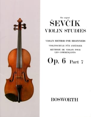 Etudes Opus 6 / Partie 7 - Violon SEVCIK Partition Violon