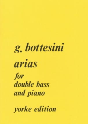 Arias BOTTESINI Partition Contrebasse