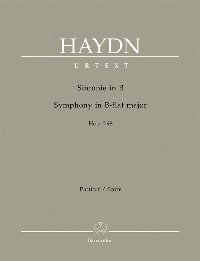 Symphonie Nr. 98 B-Dur - Partitur HAYDN Partition Grand format