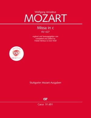 Messe KV 427 - Conducteur MOZART Partition Grand format