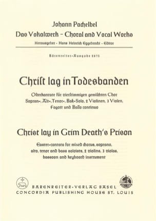 Christ lay in grim death's prison - score - PACHELBEL - Partition