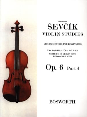 Etudes Opus 6 / Partie 4 - Violon SEVCIK Partition Violon