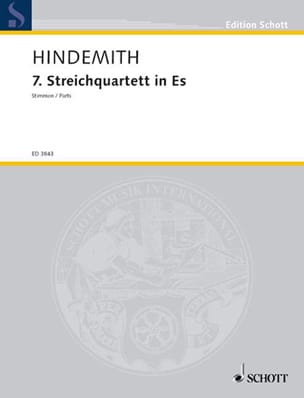 Streichquartett Nr. 7 1945 - Stimmen HINDEMITH Partition Quatuors