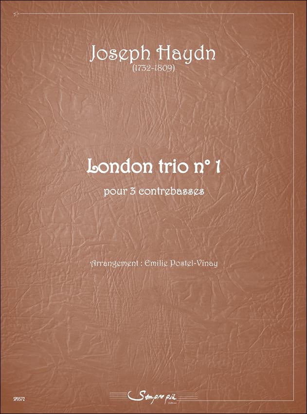 London trio n°1 Joseph Haydn Partition Contrebasse