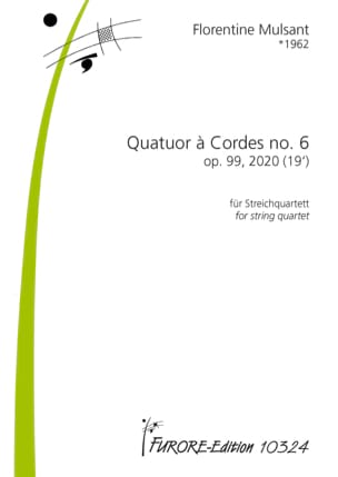 Quatuor à Cordes N° 6, op. 99 Florentine Mulsant Partition Quatuors