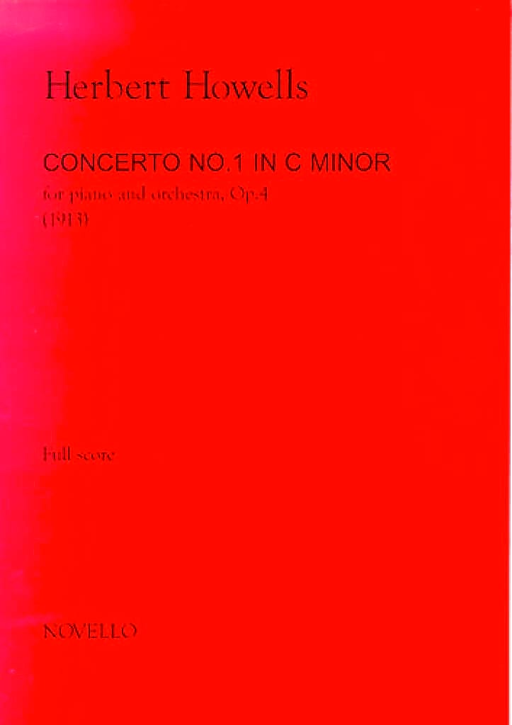 Piano Concerto No.1 In C Minor (Full Score) - Howells Herbert
