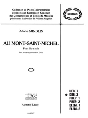 Au Mont Saint Michel Adolfo Mindlin Partition Hautbois
