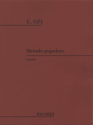 Metodo popolare - Fagotto Etienne Ozi Partition Basson