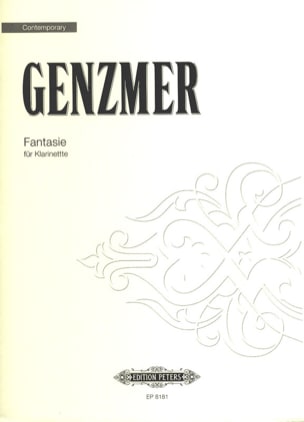 Fantasie - Clarinette Harald Genzmer Partition Clarinette