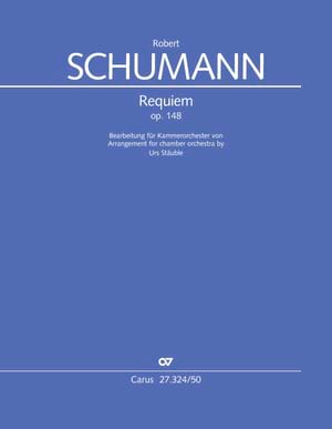 Requiem Op. 148 Schumann Robert Partition Grand format