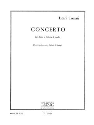 Concerto pour basson TOMASI Partition Basson