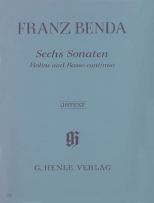 Sechs Sonaten für Violine und Basso Continuo - Franz Benda - Partition