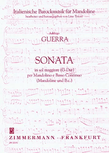 Sonata in sol maggiore G-Dur - Mandolino e Bc - Addagio Guerra