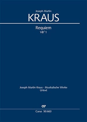 Requiem VB² 1 Joseph Martin Kraus Partition Grand format