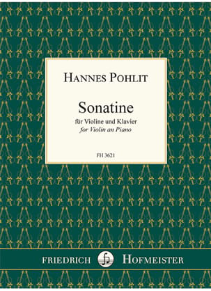 Sonatine Hannes Pohlit Partition Violon