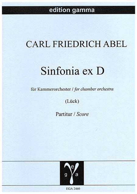 Sinfonia ex D - Conducteur Carl Friedrich Abel Partition Grand format