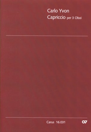 Capriccio per 3 Oboi Carlo Yvon Partition Hautbois