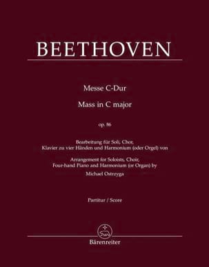 Ludwig van Beethoven - Messe C-dur op. 86 - Partition - di-arezzo.fr