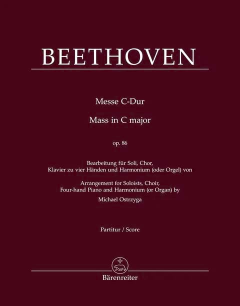 Messe C-dur op. 86 BEETHOVEN Partition Grand format