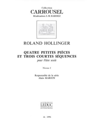 4 Petites pièces et 3 Courtes séquences - Roland Hollinger - Partition