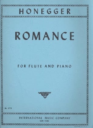 Romance - Flûte et piano HONEGGER Partition Flûte traversière