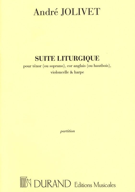 Suite Liturgique - Score - André Jolivet - Partition - Grand format