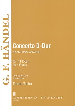 Concerto D-Dur - Hwv.487/580 HAENDEL Partition Flûte traversière