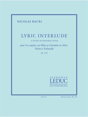Lyric Interlude - Trio Nicolas Bacri Partition Duos