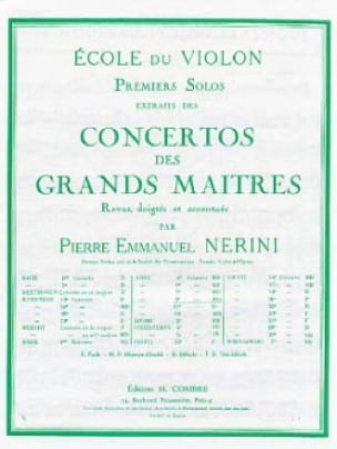 1er Solo du Concerto n° 8 op. 13 - Rode Pierre / Nerini Emmanuel
