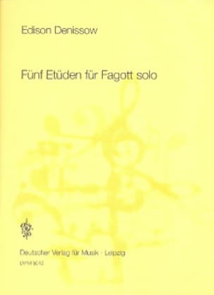5 Etudes - Basson Edison Denisov Partition Basson