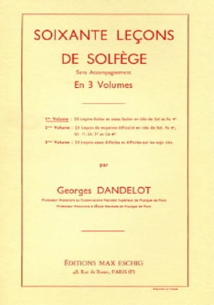 60 Leçons de Solfège - Volume 1 S/A DANDELOT Partition Solfèges