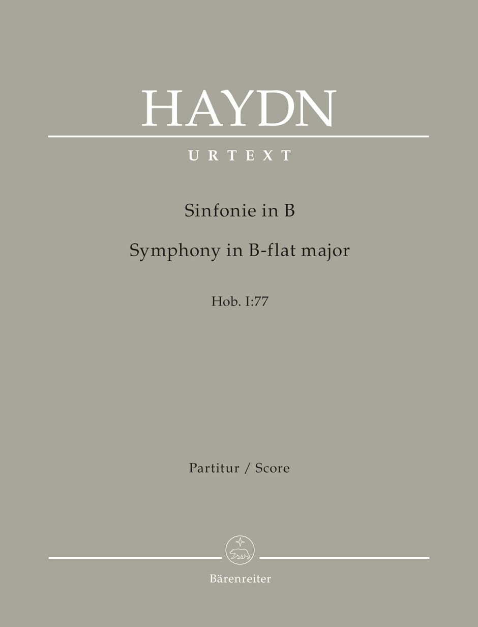 Symphonie n° 77 Joseph Haydn Partition Grand format