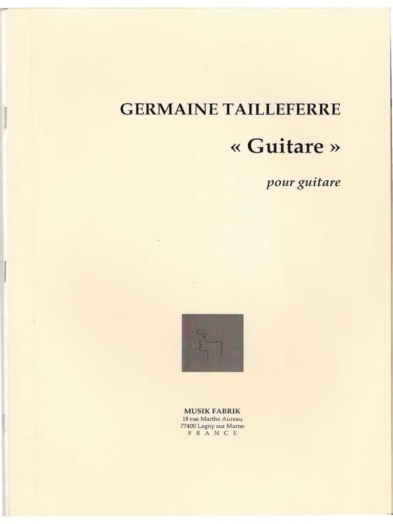 Guitare Germaine Tailleferre Partition