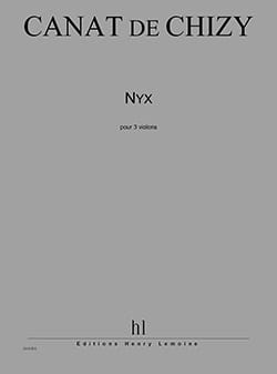 Nyx de Chizy Edith Canat Partition Violon