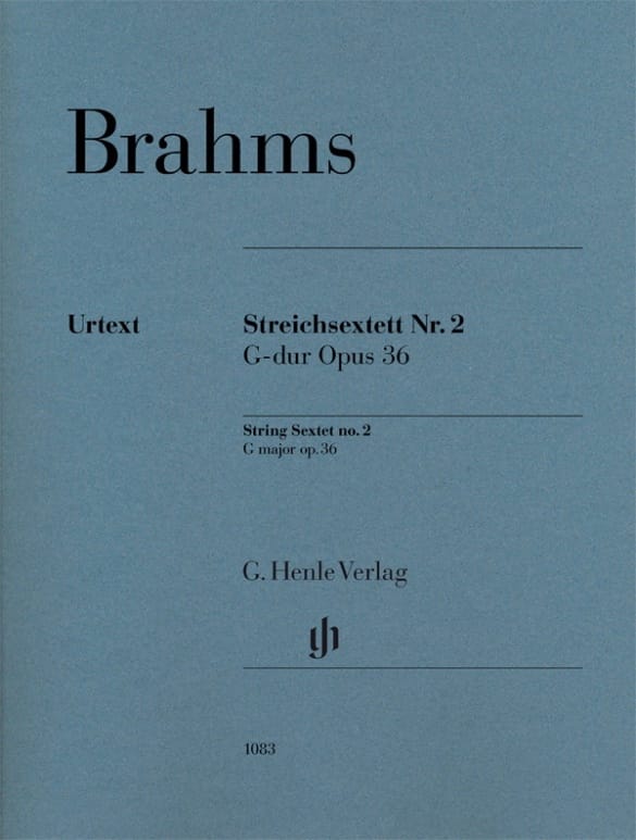 Sextuor à Cordes, op. 36 BRAHMS Partition Sextuors